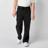 Arizona Mens Adjustable Waist Loose Fit Big And Tall Cargo Pant In Black