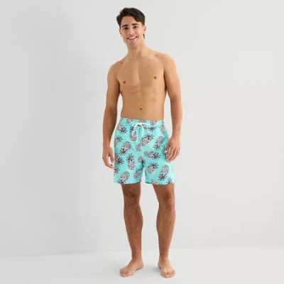 Arizona Mens Animal Swim Trunks In Green