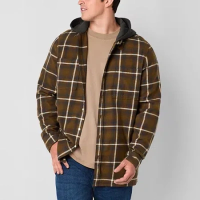 Arizona Mens Big And Tall Hooded Flannel In Multi