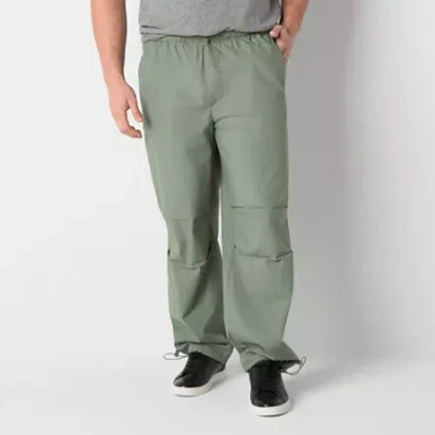 Arizona Mens Big And Tall Ripstop Parachute Cargo Pant In Green