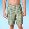 Arizona Mens Big And Tall Swim Trunks In Green