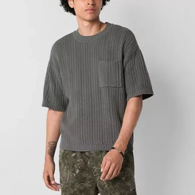 Arizona Mens Boxy Fit Sweater In Gray
