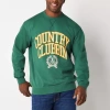 Arizona Mens Crew Neck Long Sleeve Big And Tall Sweatshirt In Green