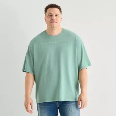 Arizona Mens Crew Neck Short Sleeve Relaxed Fit Big And Tall Graphic T-shirt In Multi