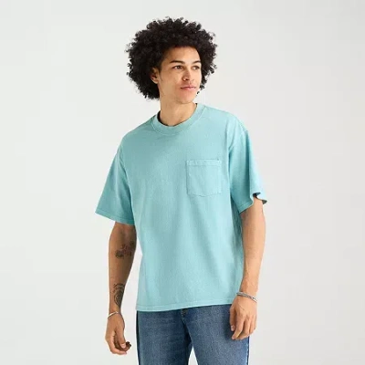 Arizona Mens Crew Neck Short Sleeve Big And Tall T-shirt In Blue