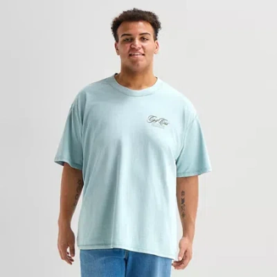 Arizona Mens Crew Neck Short Sleeve Big And Tall T-shirt In Blue
