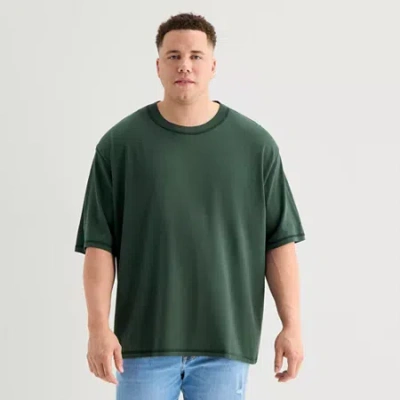 Arizona Mens Crew Neck Short Sleeve Regular Fit Big And Tall Graphic T-shirt In Multi