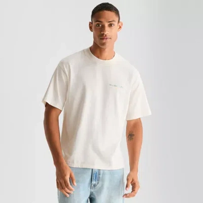 Arizona Mens Crew Neck Short Sleeve Relaxed Fit Graphic T-shirt In Multi