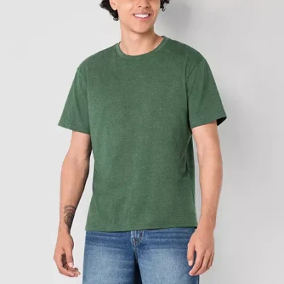 Arizona Mens Crew Neck Short Sleeve T-shirt In Green