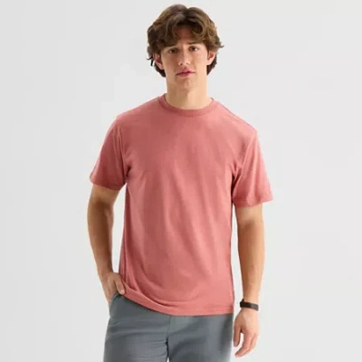 Arizona Mens Crew Neck Short Sleeve T-shirt In Pink