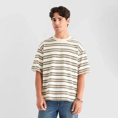 Arizona Mens Crew Neck Short Sleeve T-shirt In Yellow