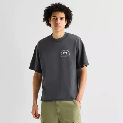 Arizona Mens Crew Neck Short Sleeve T-shirt In Gray