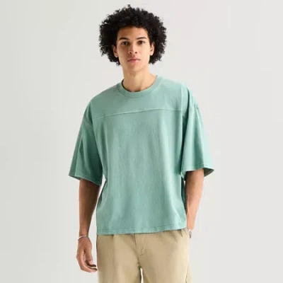 Arizona Mens Crew Neck Short Sleeve T-shirt In Green