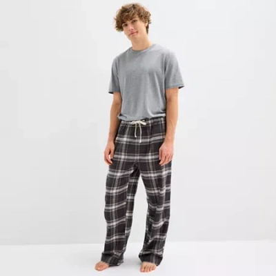 Arizona Mens Flannel Pajama Pants In Black
