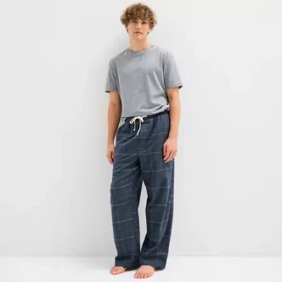 Arizona Mens Flannel Pajama Pants In Blue