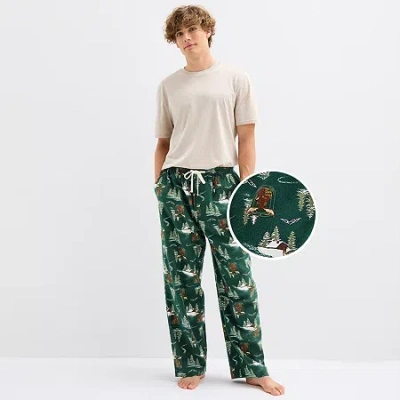 Arizona Mens Flannel Pajama Pants In Green