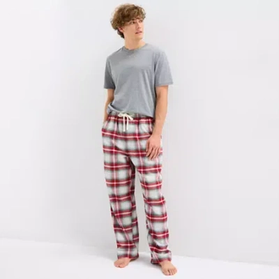 Arizona Mens Flannel Pajama Pants In Red