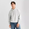 Arizona Mens Long Sleeve Fleece Hoodie In Gray