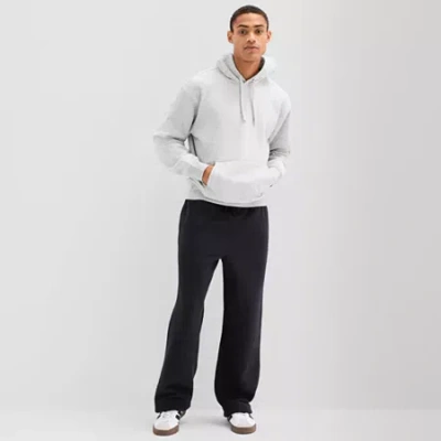 Arizona Mens Loose Fit Super Soft Fleece Pull-on Pant In Black