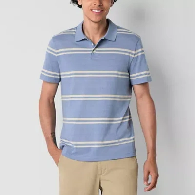 Arizona Mens Regular Fit Short Sleeve Polo Shirt In Multi