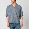 Arizona Mens Relaxed Fit Short Sleeve Button-down Shirt In Blue