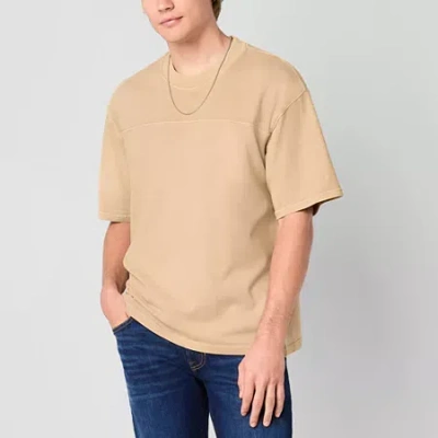 Arizona Mens Short Sleeve Boxy Fit T-shirt In Yellow