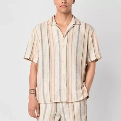 ARIZONA MENS SHORT SLEEVE BUTTON-DOWN SHIRT