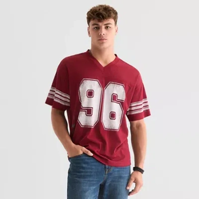Arizona Mens Short Sleeve Football Jersey In Red