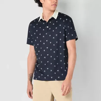 Arizona Mens Short Sleeve Polo Shirt In Blue