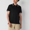 Arizona Mens Short Sleeve Tipped Polo In Multi