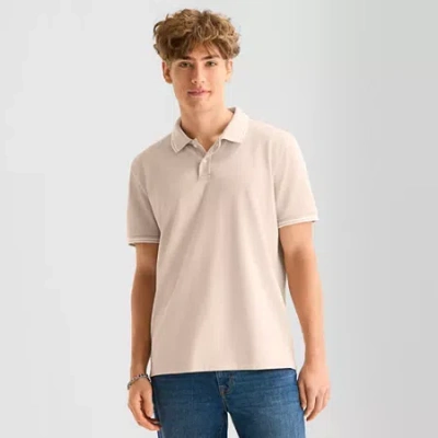 Arizona Mens Short Sleeve Tipped Polo In Multi