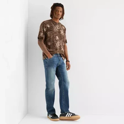 Arizona Mens Straight Leg Relaxed Fit Jean In Blue