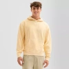 Arizona Mens Super Soft Fleece Hoodie In Yellow