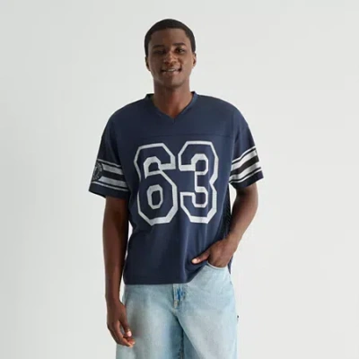 Arizona Mens V Neck Short Sleeve Jersey In Multi
