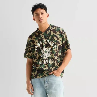 Arizona Mens V Neck Short Sleeve Jersey In Multi