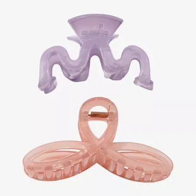 Arizona Pink & Lavender 2-pc. Hair Clip In Multi