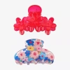 Arizona Red & Floral 2-pc. Hair Clip In Multi