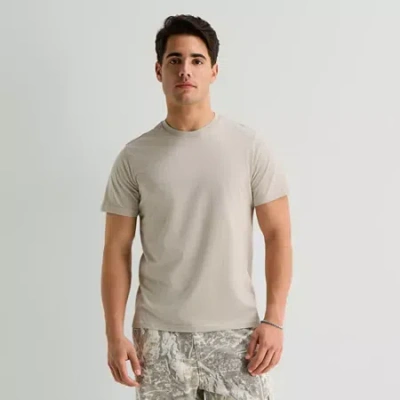 Arizona Slim Fit Mens Crew Neck Short Sleeve T-shirt In Neutral