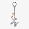 Arizona Two Tone Dog Bag Charm In Silver