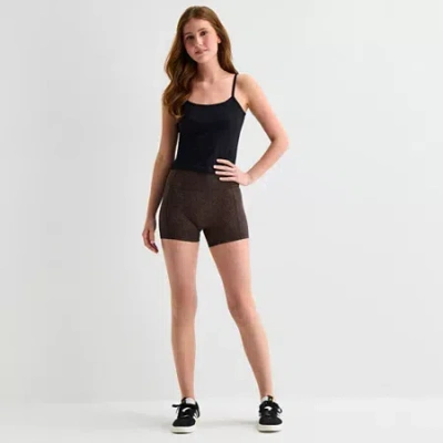 Arizona Womens 1/2" Juniors Bike Short In Brown
