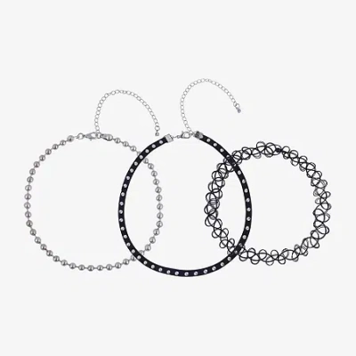 Arizona Womens 3-pc. Necklace Set In Black