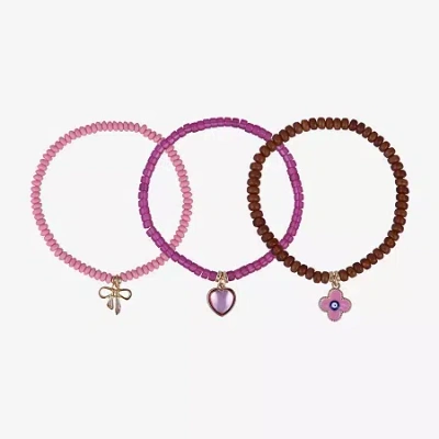 Arizona Womens 3-pc. Bracelet Set In Purple