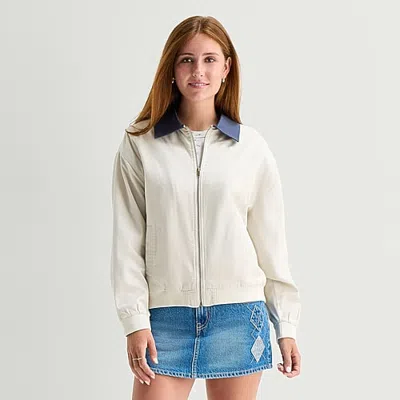 Arizona Womens Bomber Windbreaker In Gold