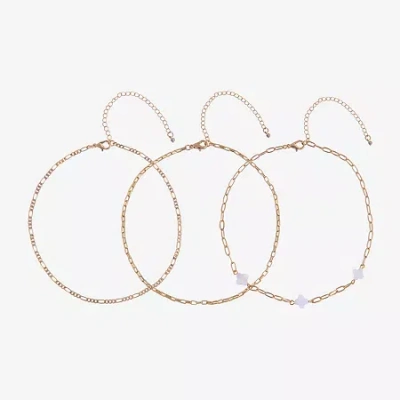 Arizona Womens Flower 3-pc. Necklace Set In Gold