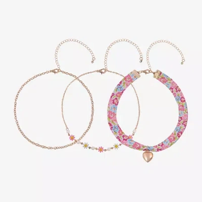 Arizona Womens Flower 3-pc. Necklace Set In Multi