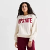 Arizona Womens Juniors Crew Neck Long Sleeve Sweatshirt In Neutral