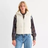 Arizona Womens Juniors Heavyweight Puffer Vest In Neutral