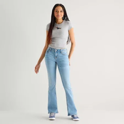 Arizona Womens Juniors Low Rise Skinny Fit Jean In Blue