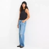 Arizona Womens Juniors Low Rise Straight Leg Jean In Blue