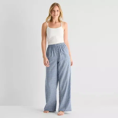 Arizona Womens Juniors Pajama Pants In Blue
